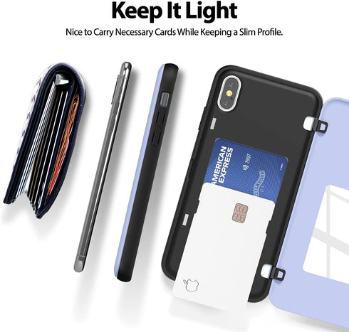 GOOSPERY Magnetic Secure Bumper Compatible with iPhone Xs Max Case, Card Holder Wallet Case, Easy Magnet Auto Closure Protective Dual Layer Protec...