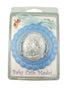 Moulded Acrylic Blue Crib Medal with Guardian Angel for Baby Boy Nursery Decor, 3 1/2 Inch...