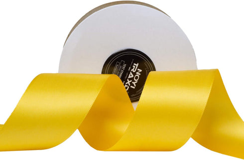 NOYI TRAXD 20 Yards Yellow Gold 1-1/2 inch Wide Double Faced Polyester Satin Ribbon for Craft,Wedding,Gift Wrapping,Bow Making & Other Projects...