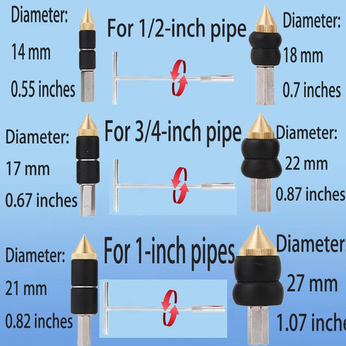 Emergency Pipe Water Stopper, Hot Melt Water Stop, Kit for Pipe Water Stopper, Plumbing Tools for Professional Plumber, Water Stop Needle (NO help...
