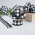 1.5" Black and White Checked Plaid Ribbon - Craig Bachman Black White Buffalo Checked Ribbon (RG0179902) 1.5" x 10 Yards...