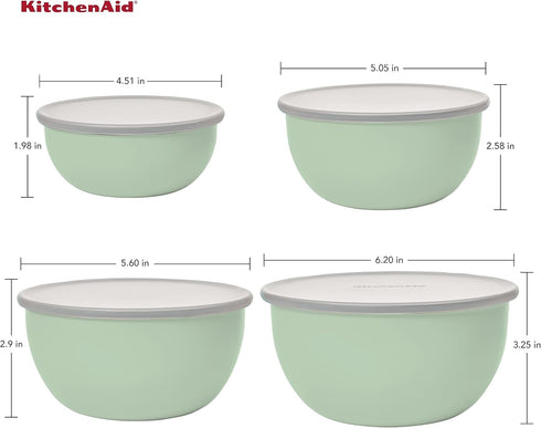 KitchenAid Prep Bowls with Lids, Set of 4...