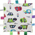 Inchant Boy Tag Security Blanket - Baby Car Plush Comforter Taggy Blankies, Pale Green Textured Underside...