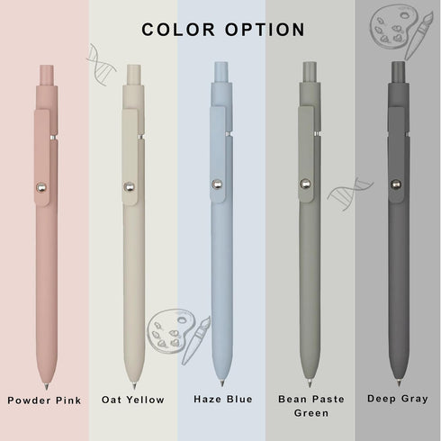VICO 5PCS Gel Pens Fine Point (0.5mm) - Quick Dry Black Ink Pens - Fine Point Smooth Writing Pens for Journaling, Note Taking and Office...