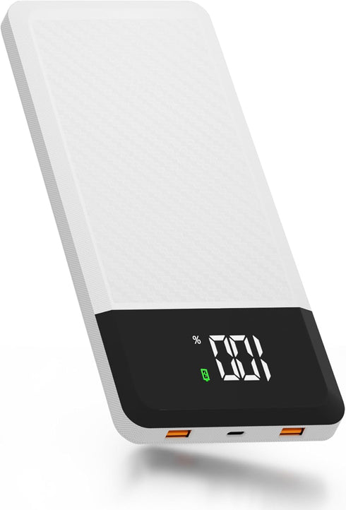Portable Charger?10000mAh Power Bank with LED Digital Display?2 USB 1Type-C PD 37W 5V3A Qc3.0 Fast Charging Power Bank for Samsung Google Pixel LG...