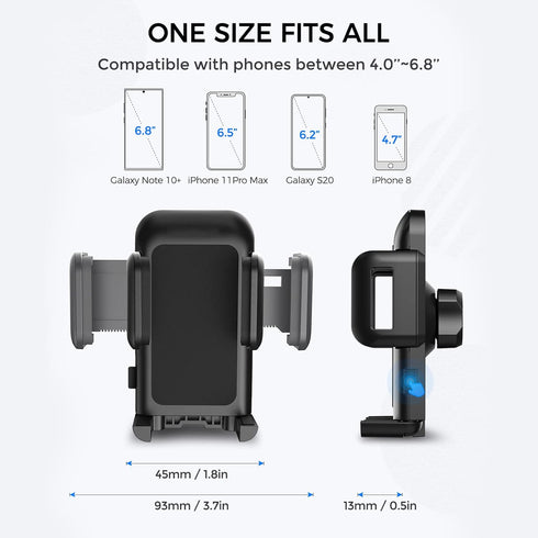 Cell Phone Holder for Car, CD Slot Car Phone Mount, One Button Release Easy Installation CD Player Car Phone Holder Mount Compatible with iPhone 1...
