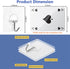 Adhesive Wall Hooks for Hanging Heavy Duty Towel Coat Hooks Waterproof Transparent Hook for Bathroom Shower Kitchen Keys Door Outdoor Home Improve...
