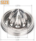Mason Jar Stainless Steel Juicer Lid (2 Pieces), Citrus Reamer for Wide Mouth Mason Jar Lemon Juicer Manual Citrus Juicer....