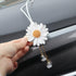 Daisy Car Hanging Ornaments for Women Girls Cute Sunflower Car Rear View Mirror Hanging Charms Automotive Interior Aesthetic Decoration Accessorie...