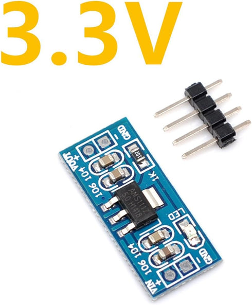 Oiyagai 10pcs DC-DC 4.5V-7V to 3.3V AMS1117-3.3V Power Supply Module Voltage Regulator...