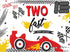 Two Fast Birthday Backdrops Red Race Car Tires Photo Background Boy 2nd Birthday Party Backdrop Decoration Banner Happy Birthday Photography Backg...