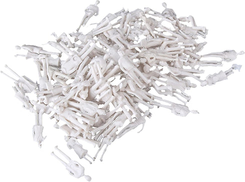 BQLZR White Unpainted Architectural 1:75 Scale Model Figures for Placed on Cakes, Railway Models, Building models, Dioramas,6 Types of poses,Make ...
