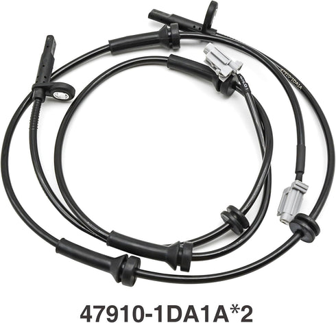 2pcs 47910-1DA1A Front Left & Right ABS Wheel Speed Sensors 47910-JG000 5S11232 2ABS0191 ALS1658...