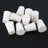 10 Pcs 2# White Solid Rubber Stoppers Tapered Lab Plugs, Dia. 20mm x Dia. 15mm - Height 26mm...
