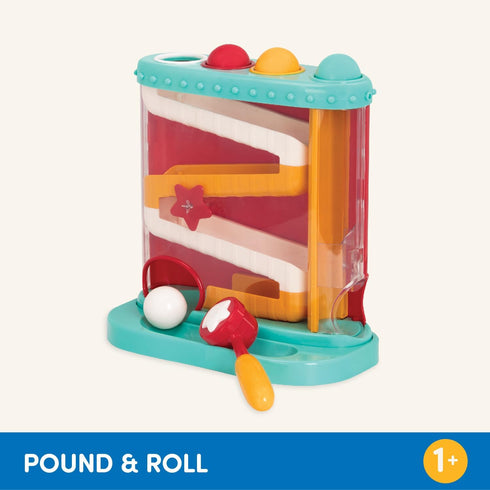 Battat – Pound-a-Ball Toy – Ball Maze – Hammer & Ball Puzzle For Babies – Fine Motor Skill Toy – 12 Months + – Pound & Roll...