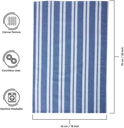 Encasa Homes Anti-Odour Kitchen Dish Towels, 18 x 28 inch (4 Pc Set) Highly Absorbent, Tea Towels for Cleaning & Quick Drying, Eco-Friendly Cotton...