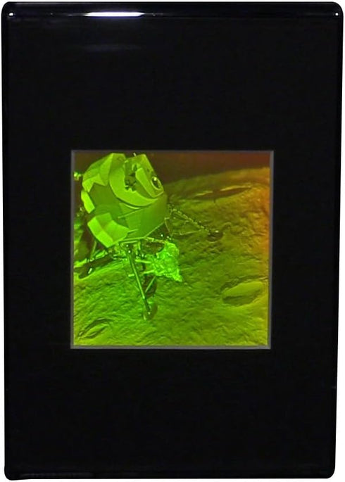 3D Lunar Lander Hologram DeskStand, Collectible Polaroid Photopolymer Film...