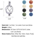Essential Oil Diffuser Necklace Twisted Ball Aromatherapy Locket Pendant with 8 Lava Stone Balls 0.24'...