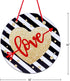 SICOHOME 10" Heart Wall Hanging Sign, Valentine's Day Decor, Red, Black, Neon, Round, Love Theme, Romantic Style, PVC Material, Wall/Ceiling/Windo...