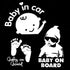 Baby on Board, Baby in Car, Car Window Decal Stickers - 3 Pack...