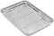 Baking Sheet with Rack Set, Stainless Steel Cookie Sheet and Cooling Rack, 10.5 Inch X 8 Inch X 1 Inch...
