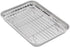 Baking Sheet with Rack Set, Stainless Steel Cookie Sheet and Cooling Rack, 10.5 Inch X 8 Inch X 1 Inch...