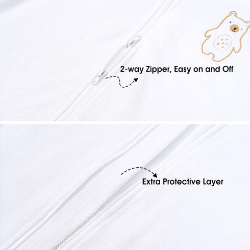 PHF Soft Micro-Fleece Baby Sleep Sack, 6-12 Months Warm Baby Wearable Blanket, 2-Way Zipper Sleeping Bags, 2 Pack Comfy Toddler Sleeping Sack for ...