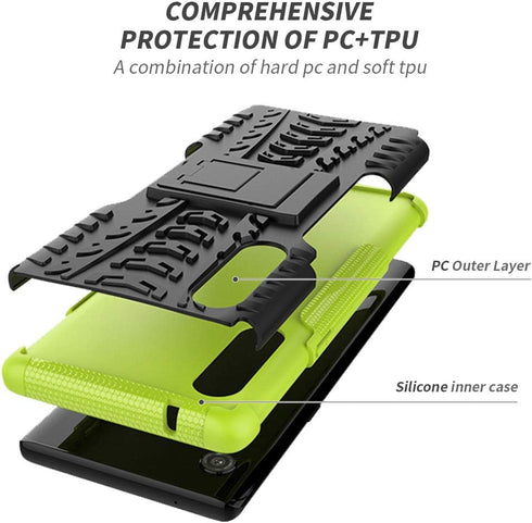 Yiakeng LG Velvet 5G Case, LG Velvet Case, Shockproof Slim Protective with Kickstand Hard Phone Cover for LG Velvet 5G (Green)...