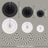 Cheerland Black White Party Decorations Hanging Paper Fans Garland Kit Wedding Halloween Birthday Baby Shower Casino Gothic Decor Spooky Haunted H...