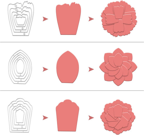 Healifty Cutting Dies Metal Stencil Template Mould for Album Scrapbooking Paper Card DIY Art Craft Decor (Nine Flowers Size S)...
