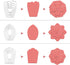 Healifty Cutting Dies Metal Stencil Template Mould for Album Scrapbooking Paper Card DIY Art Craft Decor (Nine Flowers Size S)...