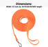 Dog Training Long Leash Waterproof Long Line Heavy Duty Outdoor Recall Lead 10ft 15ft 20ft 30ft 50ft for Small Medium Large Dog (15FT, Orange)...