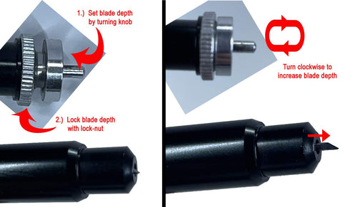 Explore Air Maker - Made in USA - Deep Point Adjustable Blade Housing Scrapbooking Holder German Carbide fine Point Standard deep Cut Replacement ...
