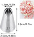 Icing Piping Tip Set,3 Large Decorating Tips Stainless Steel,DIY Cream Rose Flower Piping Tips,Cupcake Pastry Tips for Cake Decorating(1M 2D 2F)...