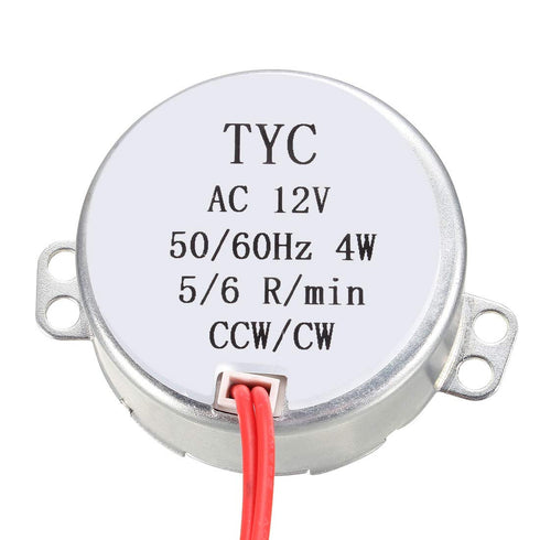 uxcell Electric Synchronous Motor - Turntable Motor AC 12V 50-60Hz CCW/CW 4W 5-6RPM...