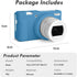 Rieibi ZV-1F Case, Soft Silicone Protective Case for Sony ZV1F/ZV-1M2/ZV-1 Mark II Vlog Camera, Lightweight ZV1F Case - Blue...