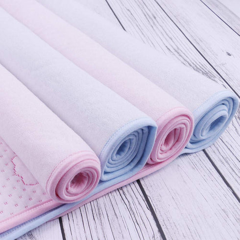 2pcs Pack Monvecle Baby Infant Waterproof Cotton Changing Pads Washable Resuable Diapers Liners Mats, Pink Bear-2pcs Medium 28" x 20"...