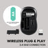 Perixx PERIMICE-722B Wireless Optical Mouse - 3.82x2.28 Inches Portable Design - Silent Clicks with Cable Straps - Black...