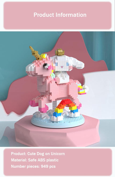 Mini Building Blocks, Micro Blocks, White Puppy 6033, 949 Pieces, Best Gifts for 15 Years Old and Up, for Adults...