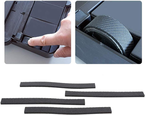 4Pcs Robot Tire Wheel Tire Leathers Robot Vacuum Cleaner Mopping Robot Wheel Tire Leather Fetal Skin Replacement Fit for IRobot 380t...