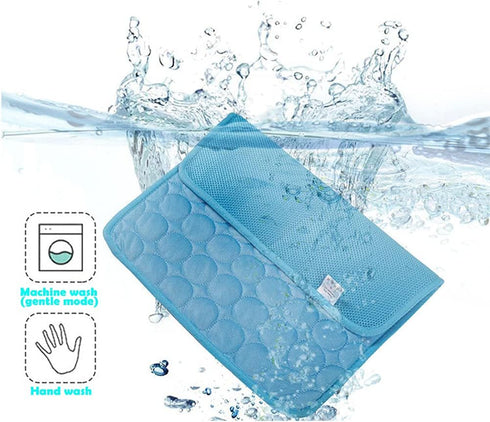 Dog Cooling Mat Breathable Washable Summer Pet Cooling Pad Extra Large Dog Cat Self Cooling Pad for Kennerl, Crates and Beds No Water or Electrici...