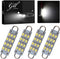GrandviewTM 4 X 44mm(1.73") 12-SMD 1210 3528 Chip Rigid Loop Festoon LED Bulbs for Car Interior Light Dome Map Light Door Courtesy Lights 561 562 ...