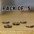Will Bottom | Design 21 | 2-Holed Craft Buttons | "Natural Brown Long Wooden Button - | Pack of 5....