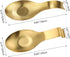 Stainless Steel Spoon Rest, Spatula Ladle Holder, Stainless Steel Utensil Spoon Rest Holder, Brushed Finish, Dishwasher Safe 9.8 x 3.7 Inch (Gold ...