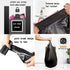 100 Count 4 Gallon Small Black Trash Bags, Durable PE Material, Handles, Breakpoints, 46x60cm...