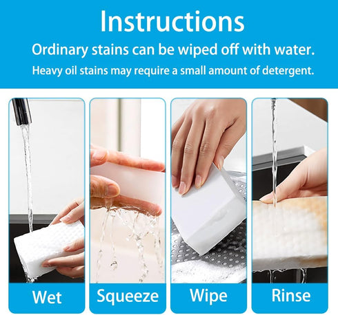 Magic Sponge Erasers, 20 Pack 2X Density Extra Thick Melamine Sponge Foam Pads, Multi-Functional Household Cleaning Sponge Cleaner for Kitchen, Ba...