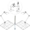Action Figure Stand, 2PCS Assembly Action Figure Display Holder Base Doll Model Support Stand Compatible with HG RG SD SHF Gundam 1/144 Toy (Trans...