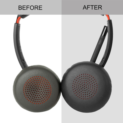 Ear Pads Cover for Plantronics Voyager Focus 1/2 UC, GVOEARS Replacement Cushion Cover Compatible with Poly Voyager Focus UC, Voyager 4210/4220, V...