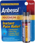 Anbesol Maximum Strength Instant Pain Relief Liquid 0.41 oz (Pack of 3)...