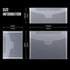 30 Pieces Clear Stamp & Die Plastic Storage Bag, Resealable Large Envelope Pocket for Card Making DIY Scrapbooking Paper Craft and Cutting Dies St...